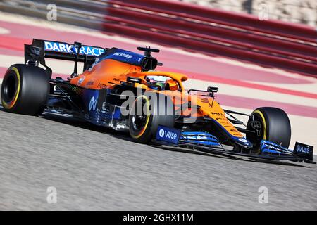 Daniel Ricciardo (AUS) McLaren MCL35M. 14.03.2021. Formel-1-Test, Sakhir, Bahrain, Tag Drei. Bildnachweis sollte lauten: XPB/Press Association Images. Stockfoto