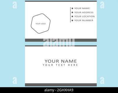 Vektordesign für Visitenkartenvorlagen Stock Vektor