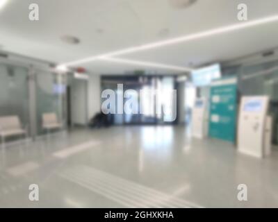 Abstract blur schönen Luxus Krankenhaus und Klinik Innenraum für Hintergrund Stockfoto