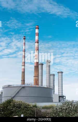 Aufnahmen aus der Dublin Bay und dem Bereich des Poolbeg Lighthouse Stockfoto