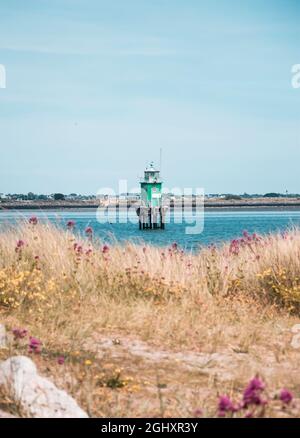 Aufnahmen aus der Dublin Bay und dem Bereich des Poolbeg Lighthouse Stockfoto