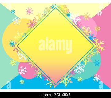 Winter leeren Hintergrund kreatives Konzept. Frohe Weihnachten. Frohe Weihnachten und Eine Happy New Year Dekoration. Dekoratives Blatt Papier. Isoliertes abs Stock Vektor