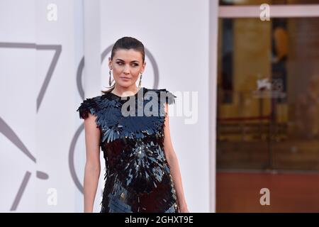 Venedig, Italien. September 2021. VENEDIG, ITALIEN - 06. SEPTEMBER: Nilufar Addati besucht den roten Teppich des Films 'La Caja' während der 78. Internationalen Filmfestspiele von Venedig am 06. September 2021 in Venedig, Italien. Kredit: dpa/Alamy Live Nachrichten Stockfoto