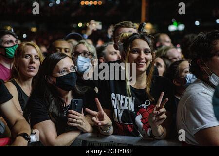 Seattle, USA. September 2021. Seattle, WA - 06. SEPTEMBER 2021 : die Rockband Green Day tritt während der Hella Mega Tour im T-Mobile Park am 06. September 202 1 in Seattle, Washington, vor ausverkauften Zuschauern auf. Photo Xander Decchio/imageSPACE Credit: Imagespace/Alamy Live News Stockfoto