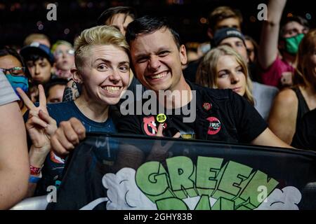 Seattle, USA. September 2021. Seattle, WA - 06. SEPTEMBER 2021 : die Rockband Green Day tritt während der Hella Mega Tour im T-Mobile Park am 06. September 202 1 in Seattle, Washington, vor ausverkauften Zuschauern auf. Photo Xander Decchio/imageSPACE/Sipa USA Credit: SIPA USA/Alamy Live News Stockfoto