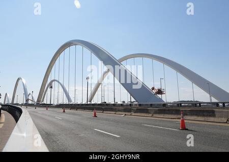 Washington, Usa. September 2021. Eröffnung der New Frederick Douglass Memorial Bridge in Washington. Kredit: SOPA Images Limited/Alamy Live Nachrichten Stockfoto