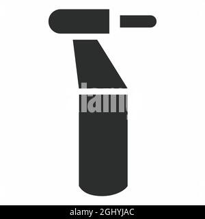 Icon Vector of Drill - Glyph Style - einfache Illustration, editierbare Kontur, Design Template Vector, gut für Drucke, Poster, Werbung, Ankündigung Stock Vektor