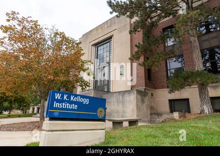 Ann Arbor, MI - 4. September 2021: The W.K. Kellogg Institute auf dem Campus der University of Michigan Stockfoto