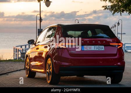 NEUE SKODA FABIA IV GENERATION Stockfoto