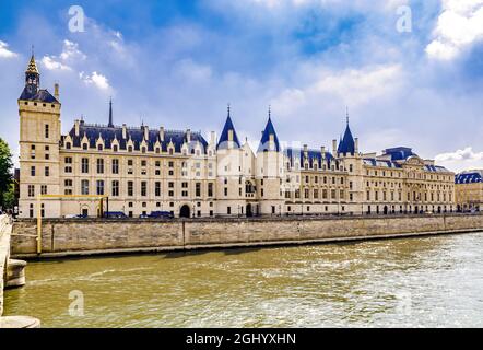 Paris, Frankreich. - 26 2018. Mai: Die Conciergerie, ein ehemaliger königlicher Palast und Gefängnis. Paris, Frankreich. Stockfoto