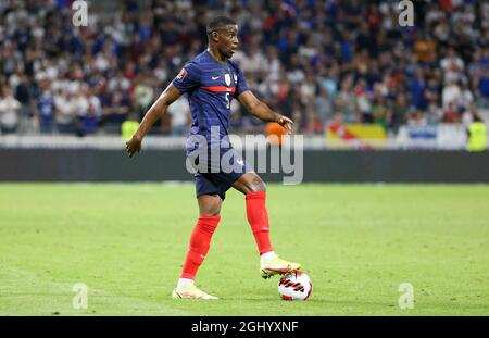 Lyon, Frankreich, 7. September 2021, Nordi Mukiele aus Frankreich während der FIFA Fußball-Weltmeisterschaft Katar 2022, Qualifikatoren, Fußballspiel der Gruppe D zwischen Frankreich und Finnland am 7. September 2021 im Groupama-Stadion in Decines-Charpieu bei Lyon, Frankreich - Foto Jean Catuffe / DPPI Stockfoto