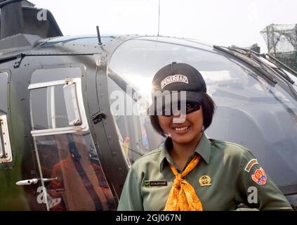 Soldatinnen aus Indonesien Stockfoto