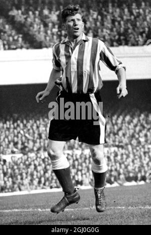 Derek Dooley, Mitte-vorne von Sheffield Wednesday. Oktober 1952 Stockfoto