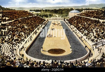 Olympiastadion Athen 1896 und 1906 Zwischenspiele Stockfoto