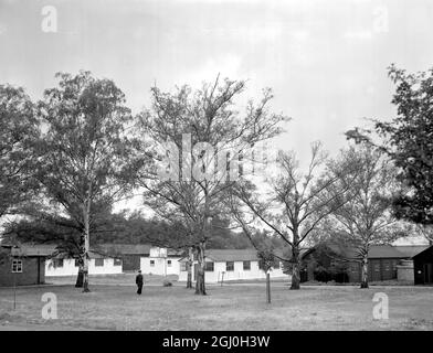 Letzte Vorbereitungen für das Olymic Games Center Richmond Park Surrey. 28 Mai 1948 Stockfoto