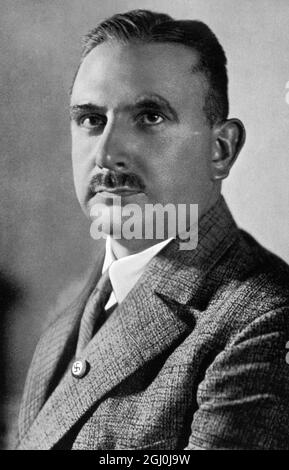 Bernhard Rust, Minister für Wissenschaft, Kultur und nationale Bildung - ca. 1936 ©TopFoto *** Ortsüberschrift *** Stockfoto