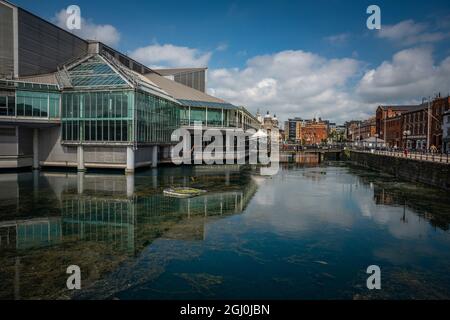 Prince's Quay Shopping Center am Prince's Dock, Kingston upon Hull, East Yorkshire, Großbritannien Stockfoto