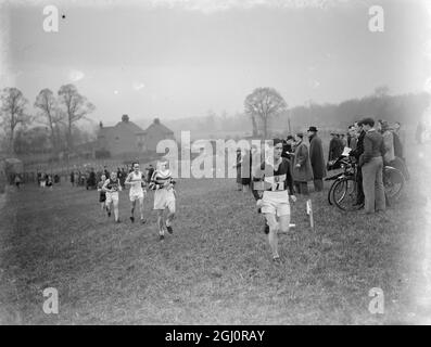 Langlaufrennen 1940 Stockfoto