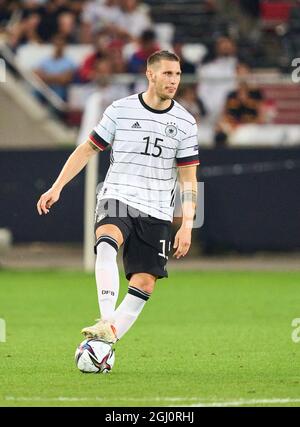 Niklas Süle, Suele, DFB 15 im Spiel DEUTSCHLAND - ARMENIEN 6-0 Qualifikation zur WM 2022, WM Quali, Saison 2021/2022, 5. September 2021 in Stuttgart, Deutschland. (Armenien) © Peter Schatz / Alamy Live News Stockfoto