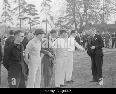 Aylesford P. Mills V Finnland . Januar 1947 Stockfoto