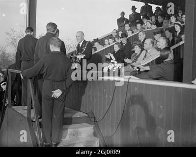 Aylesford P. Mills V Finnland . Januar 1947 Stockfoto