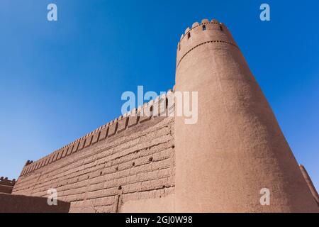 Iran, südöstlichen Iran Rayen, Arg e Rayen, uralten Adobe Zitadelle Stockfoto