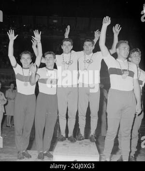 OLYMPISCHES SPIEL RADFAHREN 2000M TANDEM BIANCHETTO BEHETTO GEWINNEN GOLD 28 AUGUST 1960 Stockfoto