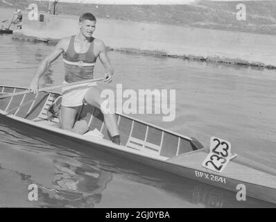 OLYMPISCHES SPIEL KANUSPORT 1000M PARTI 30 AUGUST 1960 Stockfoto