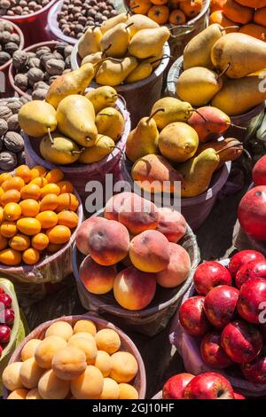 Aserbaidschan, Vandam. Obstmarkt Stockfoto