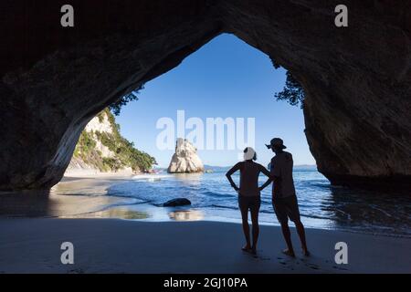 Neuseeland, Nordinsel, Coromandel Halbinsel, Hahei, Cathedral Cove Stockfoto