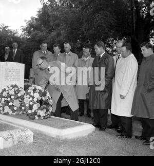 JERRY BARBER US RYDER CUP GOLF CAPTAIN - US-TRIBUT AN HARRY VARDON 9. OKTOBER 1961 Stockfoto