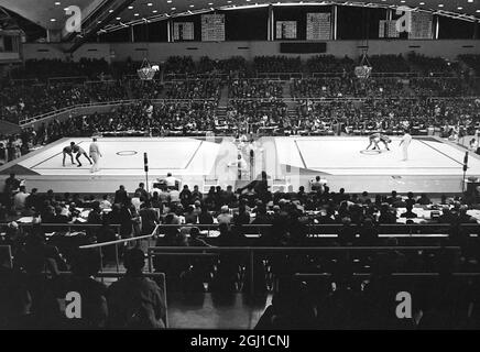 OLYMPISCHE SPIELE, OLYMPISCHE SPORTSPIELE - XVIII. OLYMPIADE IN TOKYO, JAPAN - RINGEN / ; 12. OKTOBER 1964 Stockfoto