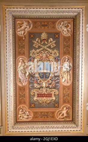 St. Peter's Square Rom Sixtinische Kapelle. Stockfoto