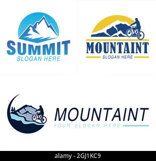 Motocross Adventure Logo Design Stock Vektor