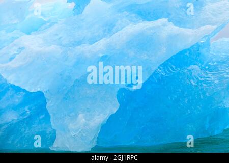 Le Conte, südlichsten Tidewater Gletscher, die in den Usa, in der Nähe von Petersburg, Süd-ost Alaska Glacier, Inside Passage Stockfoto