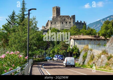 Castillo di Drena, Schloss Drena, Trient, Italienische Seen, Italien Stockfoto