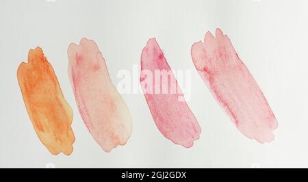 Blättern Sie den abstrakten Aquarellhintergrund bunte Mischfarben Stockfoto