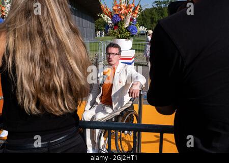 Niederlande, Den Haag am 07/09/2021. Das Ministerium für Gesundheit, Wohlfahrt und Sport organisiert eine Hommage an die niederländischen Medaillengewinnerinnen der 202 Stockfoto