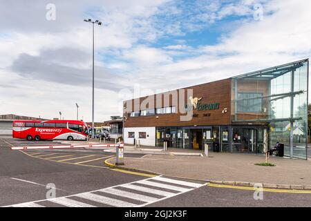 Tralee Bus Station, Tralee, Co. Kerry, Irland. Stockfoto