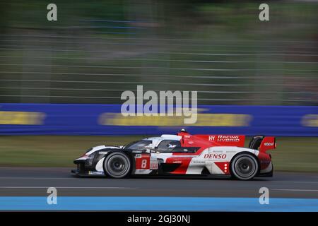 LE MANS 24:2021 Uhr - Toyota Racing Team - Toyota GR010 HYBRID Stockfoto
