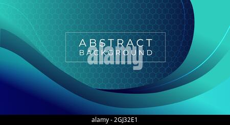 Abstrakte Hintergrund-Vorlage Design-Vektor-Vorlage mit grünem Verlauf Stock Vektor