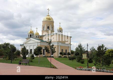 Alexander-Newski-Kirche neben der Festung Bender in Transnistria Stockfoto