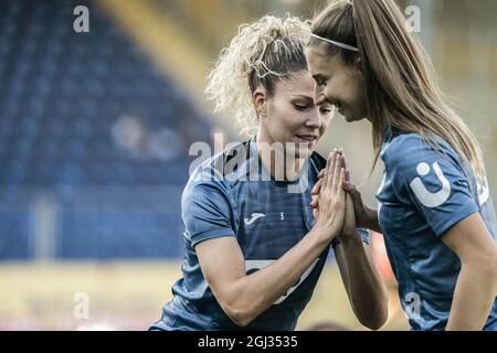 Hoffenheim, Deutschland. September 2021. TSG Hoffenheim gegen FC Rosengård - UEFA Women's Champions League - Dietmar-Hopp-Stadion Credit: SPP Sport Press Foto. /Alamy Live News Stockfoto