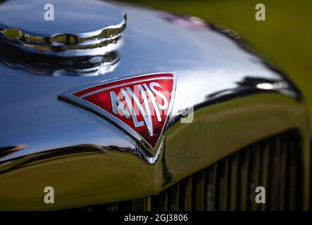 Alvis-Kühlerabzeichen Stockfoto