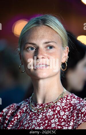 London, Großbritannien. 8. September 2021. Pandora Sykes nimmt an der Preisverleihung des Women's Prize for Fiction im Bedford Square Garden, London, Teil. Bilddatum: Mittwoch, 8. September 2021. Bildnachweis sollte lauten: Matt Crossick/Empics/Alamy Live News Stockfoto