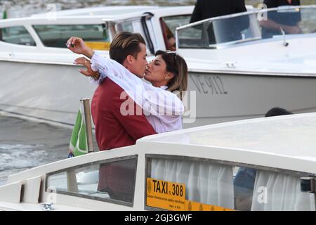 Venezia, . September 2021. 78th Venice Film Festival 2021, arrivi in darsenaBildaufnahme: Quelle: Independent Photo Agency/Alamy Live News Stockfoto