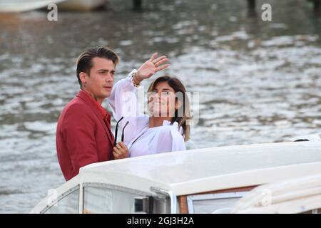 Venezia, . September 2021. 78th Venice Film Festival 2021, arrivi in darsenaBildaufnahme: Quelle: Independent Photo Agency/Alamy Live News Stockfoto