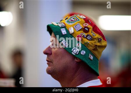 Cardiff, Großbritannien. September 2021. Wales gegen Estland in einer Qualifikation zur FIFA-Weltmeisterschaft 2022 im Cardiff City Stadium am 8. September 2021. Quelle: Lewis Mitchell/Alamy Live News Stockfoto