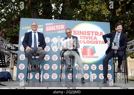 Rom, Italien. September 2021. Rom 08/09/2021 Treffen zwischen Roberto Speranza und Roberto Gualtieri in der Stadt der anderen Wirtschaft Credit: Independent Photo Agency/Alamy Live News Stockfoto