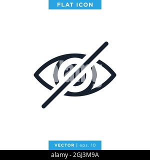 Design-Vorlage Für Eye Icon Vector Stock Illustration. Vektor eps 10. Stock Vektor
